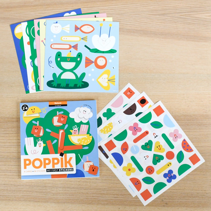 Cartes et gommettes 2-4 ans Dans la ville - Poppik — Flouche