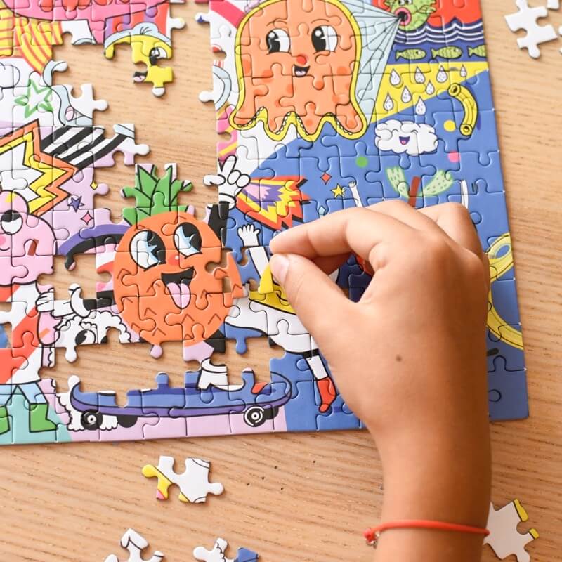 Puzzle 500 pièces Animaux du monde - 7 ans et plus - Poppik