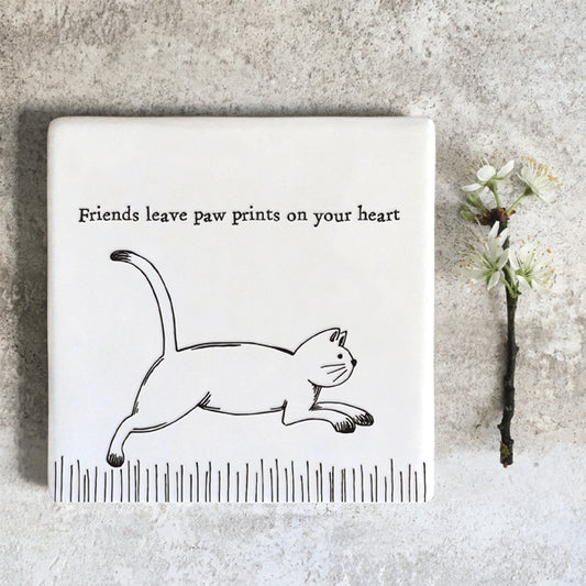 Square Coaster Start each day with a wagging tail No.66 cards