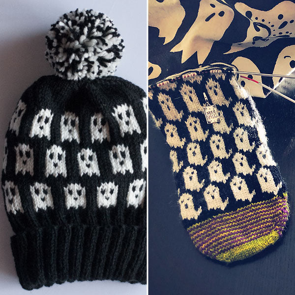 Ghosts Beanie and Happy Haunts socks