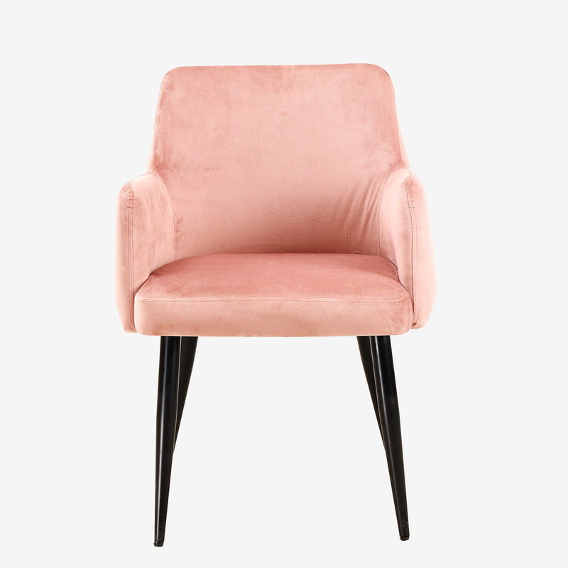 verlangen projector Anzai Set of 2 Larsen Dining Chairs Pink Velvet – Cover All Home