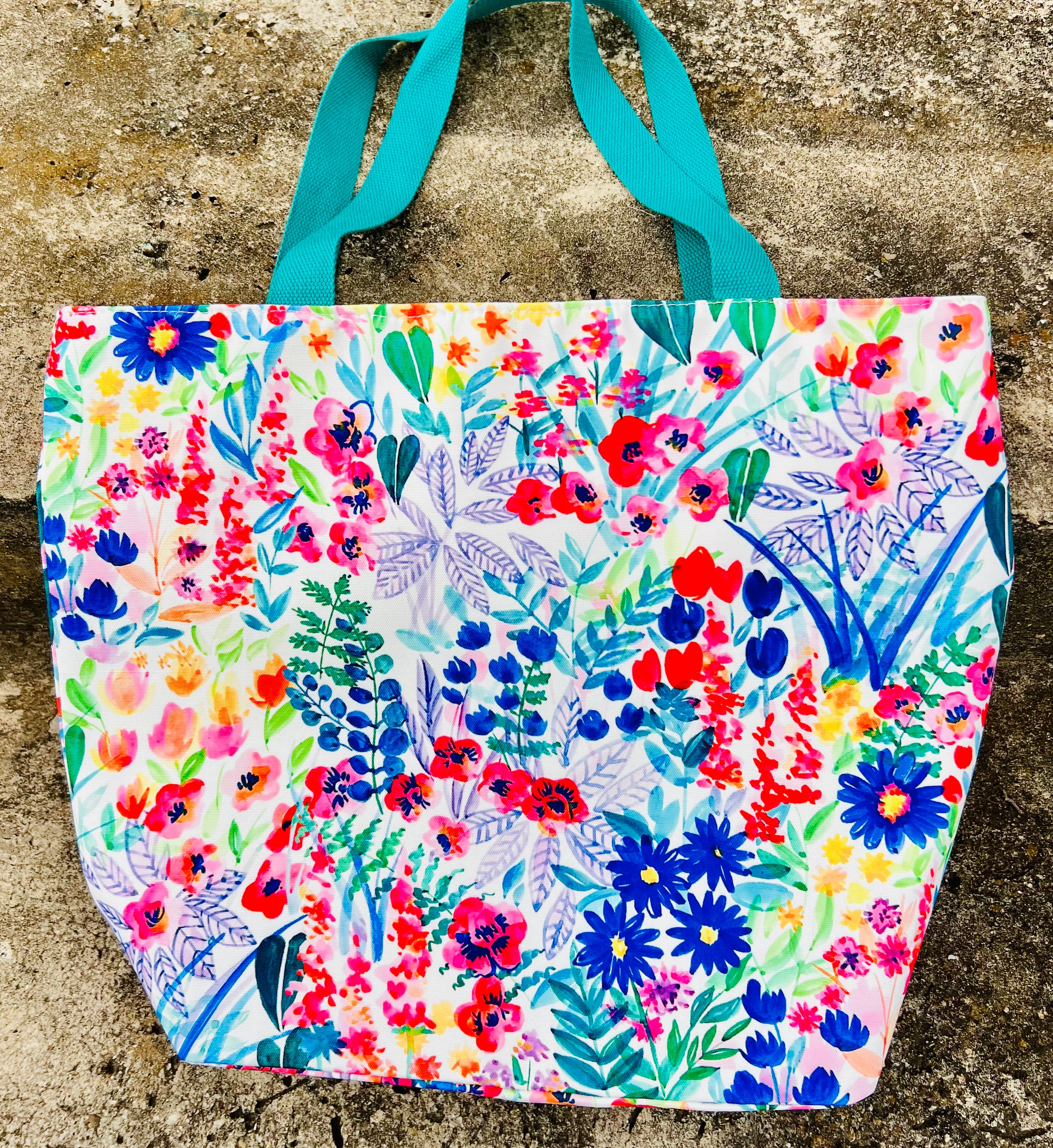 Flower Print Tote