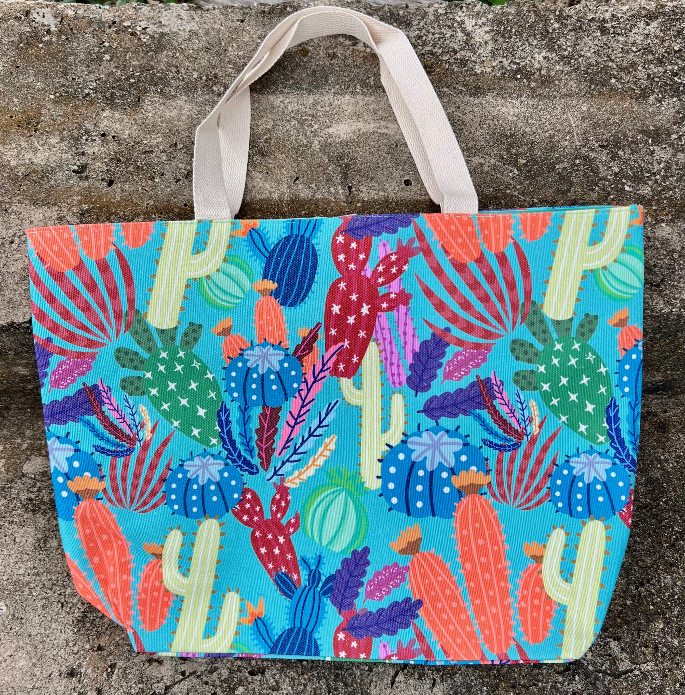 Cactus Tote- Multi Color