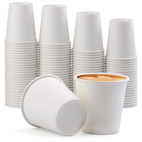 110 Pack] Paper Cups 8 Oz, Disposable Paper Coffee Cup Red – prgery