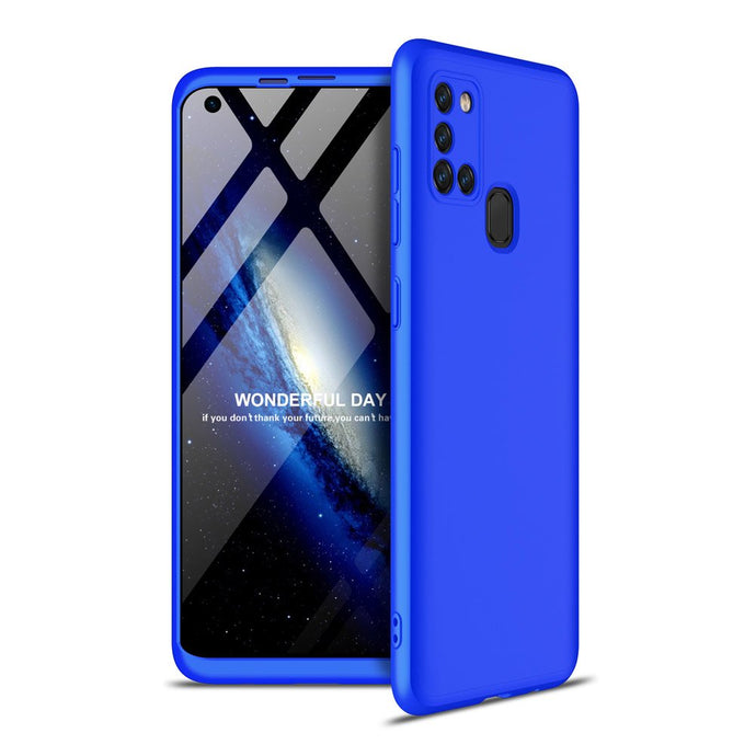 360° Full Body Case Blue Ochranný Kryt pre Samsung Galaxy A21s