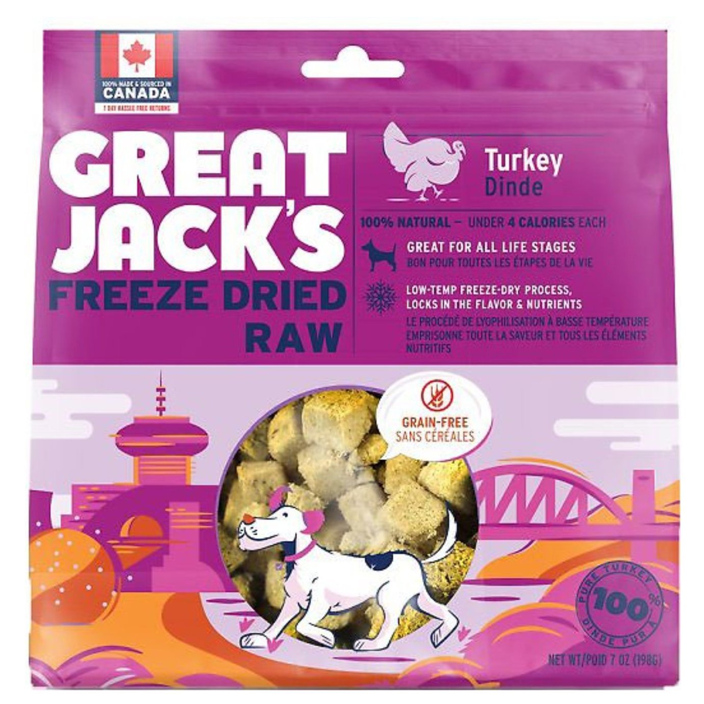 加拿大Great Jack’s 狗狗冷凍脫水小食 - 火雞 - PetMo