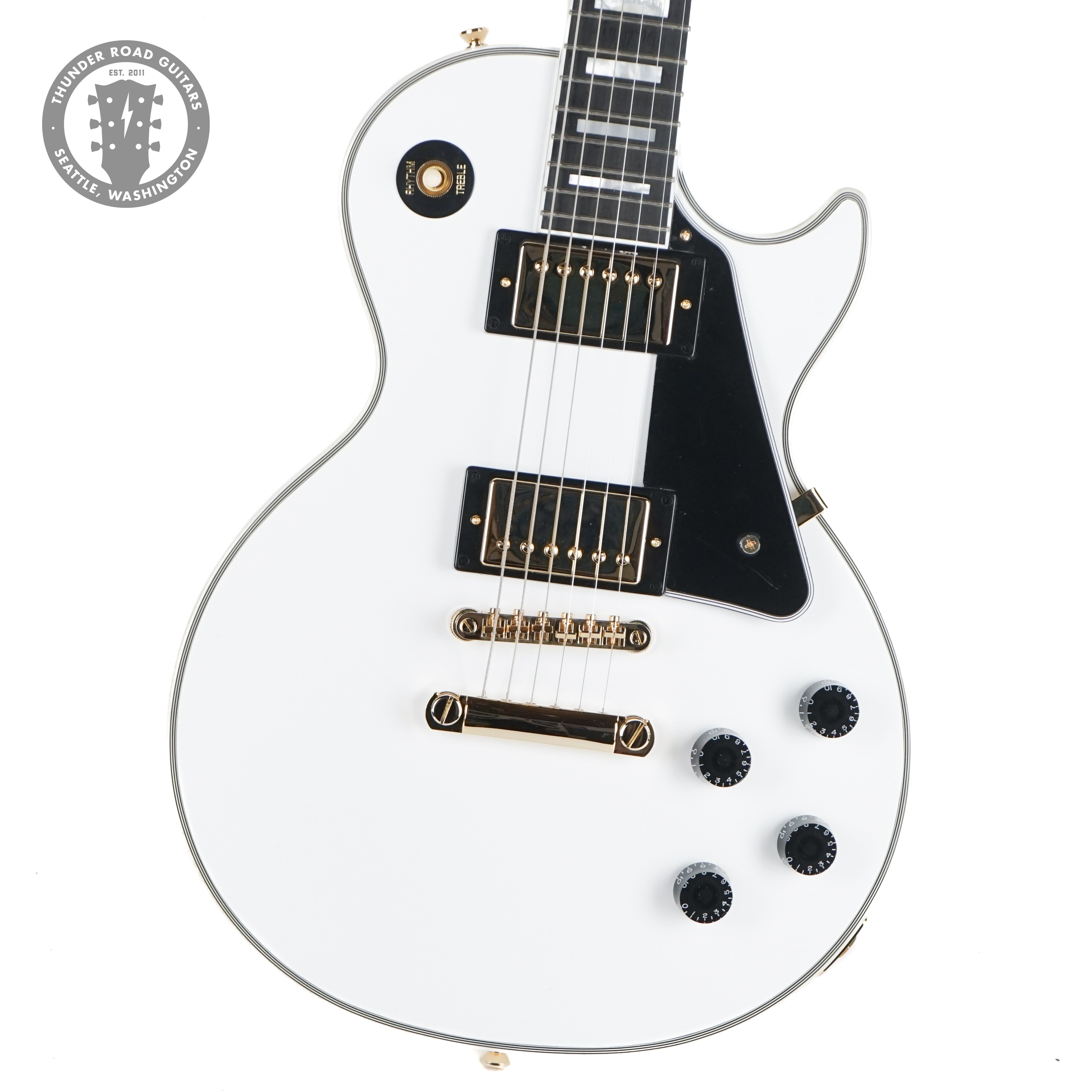 New Epiphone Les Paul Custom Alpine White image 2
