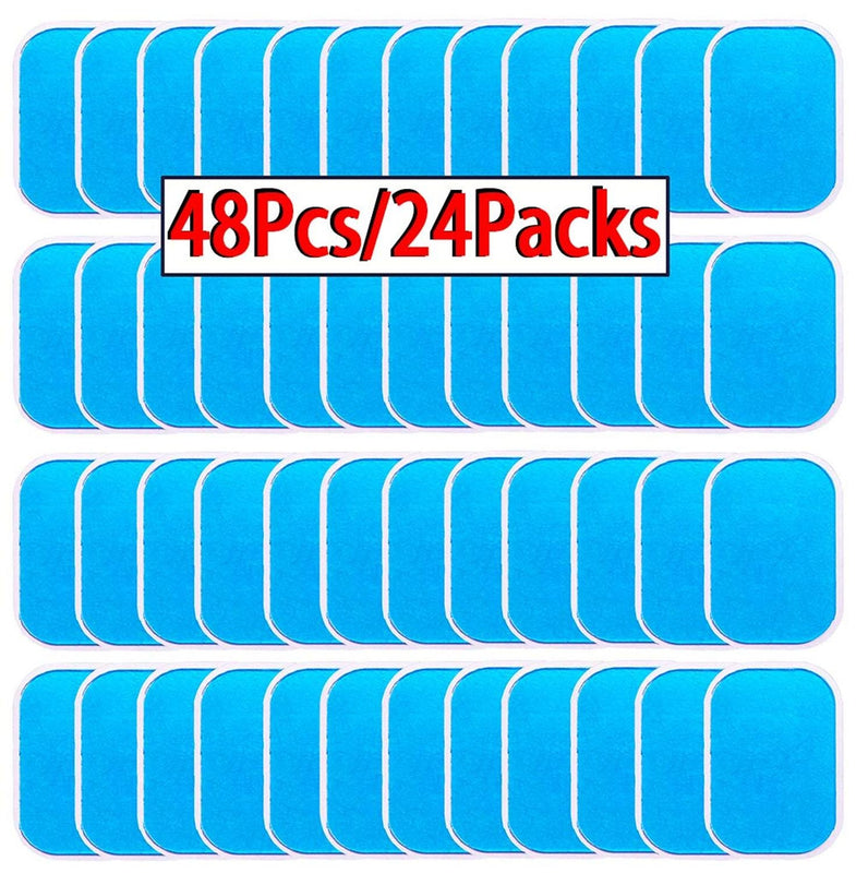 48 Pcs Gel Pads For EMS Abdominal Trainer Muscle Stimulator Exerciser Slimming Machine Accessories