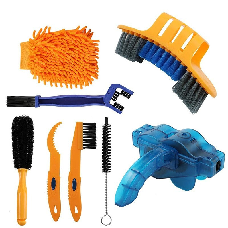 Bike Chain Cleaner Clean Machine Brushes Cycling Cleaning Kit