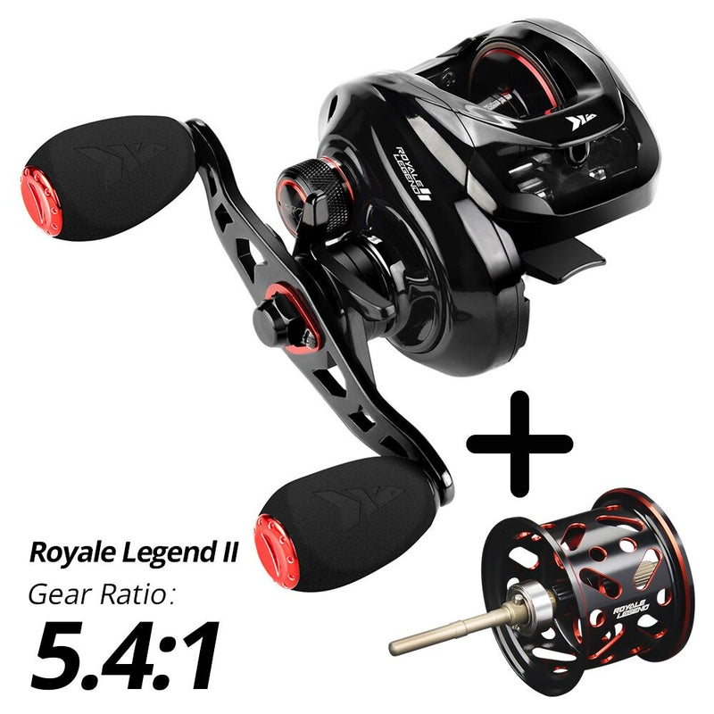 GT Baitcasting Reel 7.2:1 5.4:1 Gear Ratio Reel Freshwater Aluminum Spool 8 KG