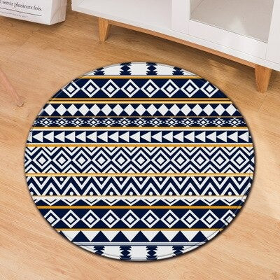 Round Shape Carpet Bohemian Style Living Room Bedroom Carpets Yoga Mat