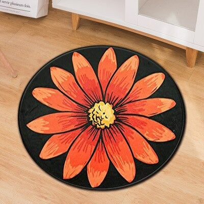 Round Shape Carpet Bohemian Style Living Room Bedroom Carpets Yoga Mat