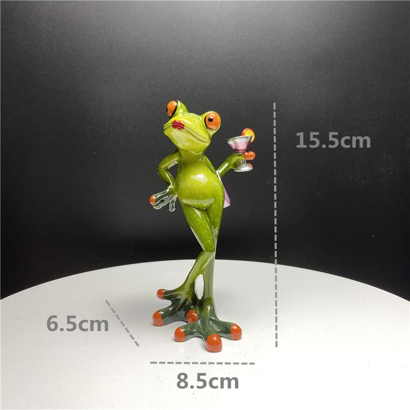 Leggy Frog Figurines Nordic Creative Animal Statues