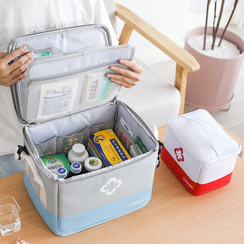 3 Layer Health Medicine Box Chest Handle First Aid Kit Storage Organizer Drawer