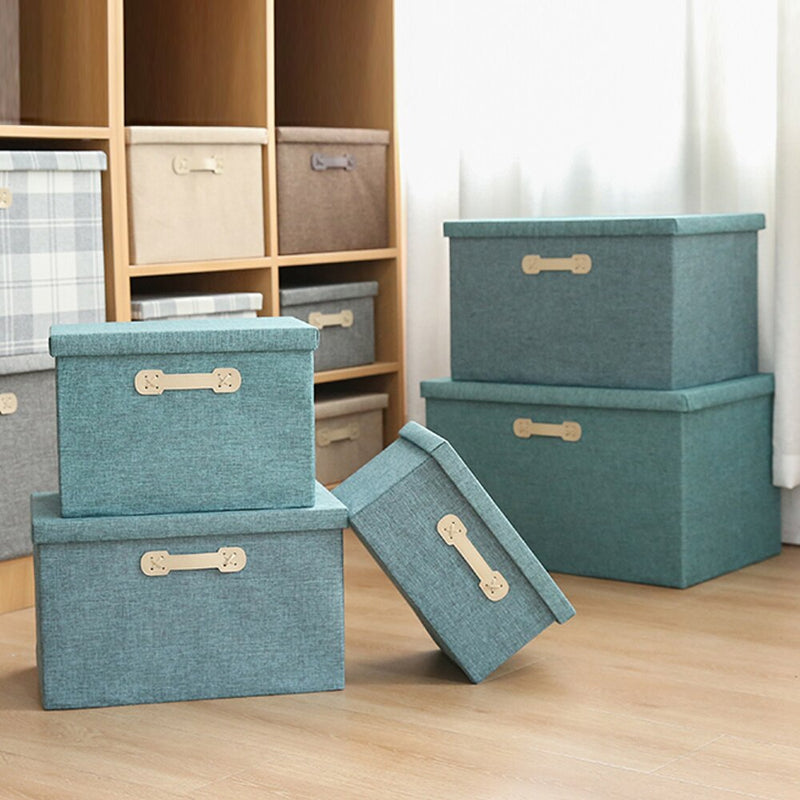Foldable Storage Box Toy Book File Storage Box for Home Clothes