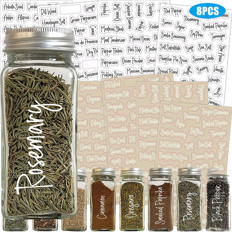 Reusable Spice Label For Pantry Mason Jars