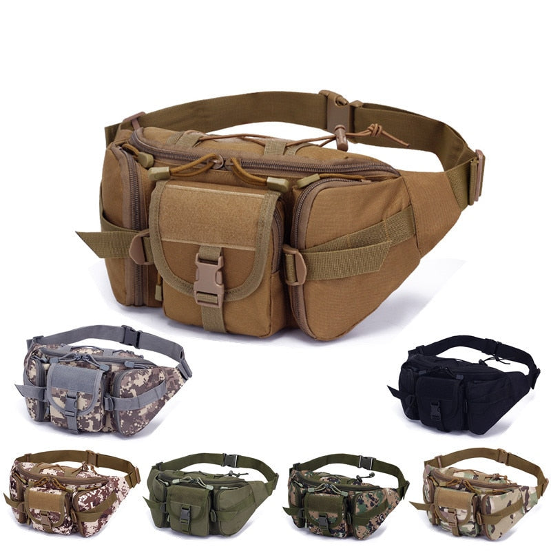 Sports Large-Capacity Waterproof Tactical Waist Bag Utility Pouch riding pockets