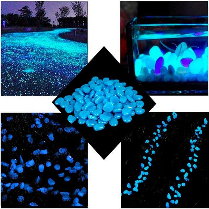 100pcs Luminous Cobblestone Stone