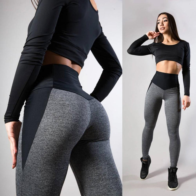 Sportswear Outdoor Polyester Elastic Force Skinny Ladies Leggings Workout Breathable