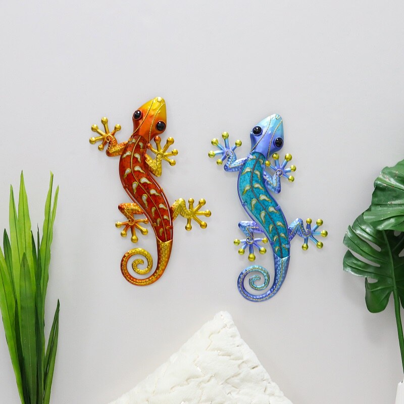 Home Decor Metal Gecko Wall