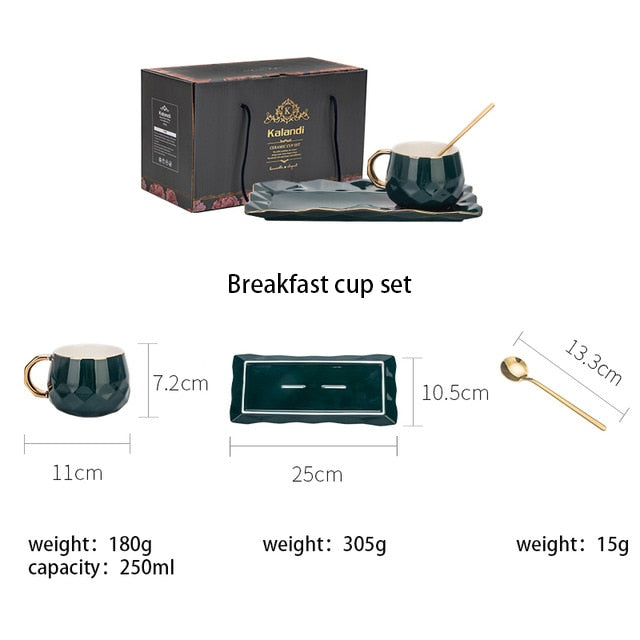 Breakfast Tableware Set Couple Mug