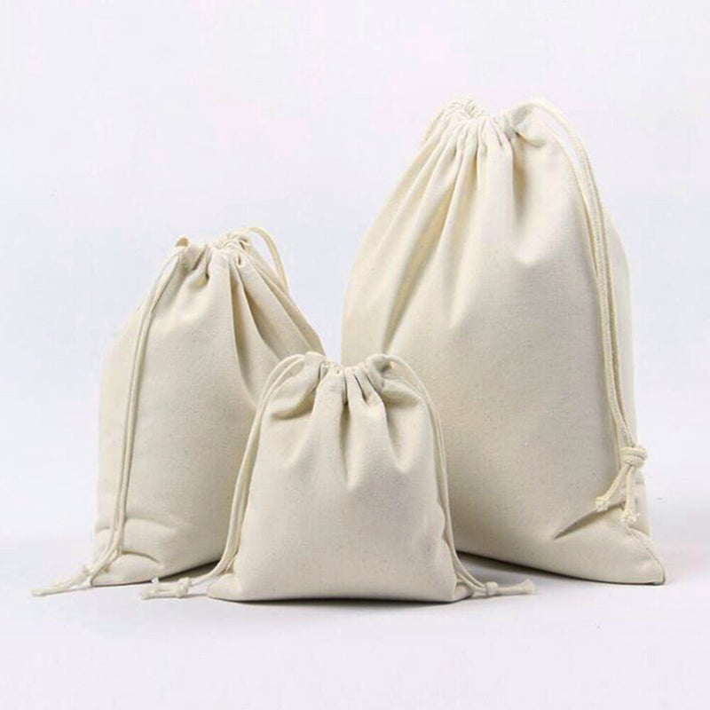 Cotton Drawstring Bag Drawstring Household bag Coin Travel Storage Jewelry Packaging