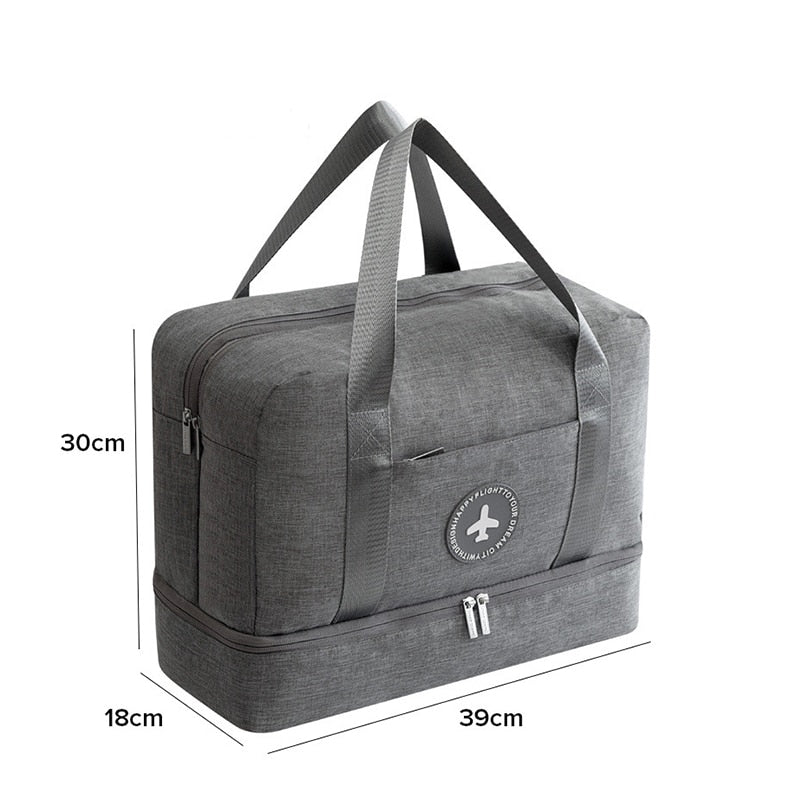 Travel Bag Waterproof Large Capacity Multifunctional Dry Wet Separation Storage