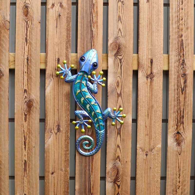 Home Decor Metal Gecko Wall