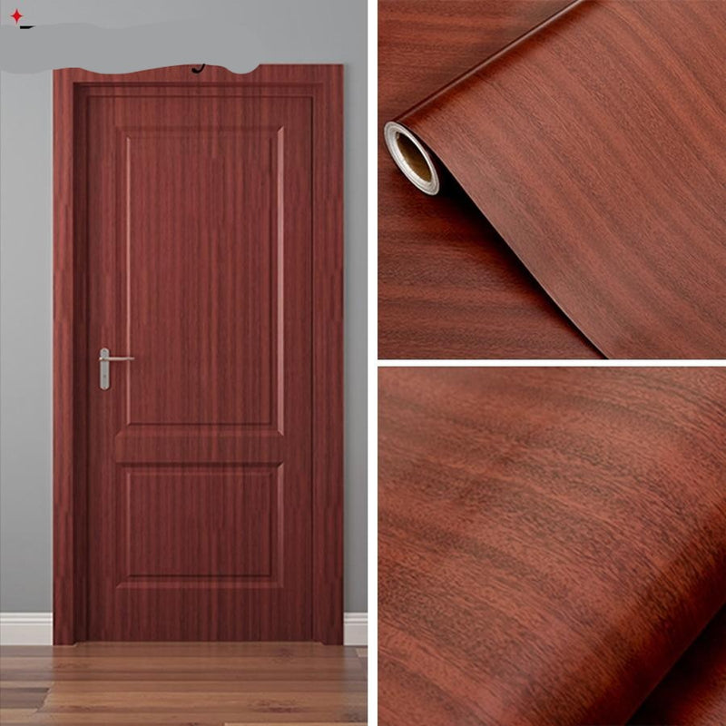 Waterproof Wood Vinyl Wallpaper Roll Self Adhesive Contact Paper Doors