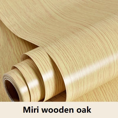 Waterproof Wood Vinyl Wallpaper Roll Self Adhesive Contact Paper Doors