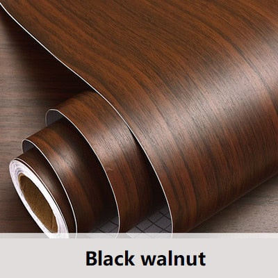 Waterproof Wood Vinyl Wallpaper Roll Self Adhesive Contact Paper Doors