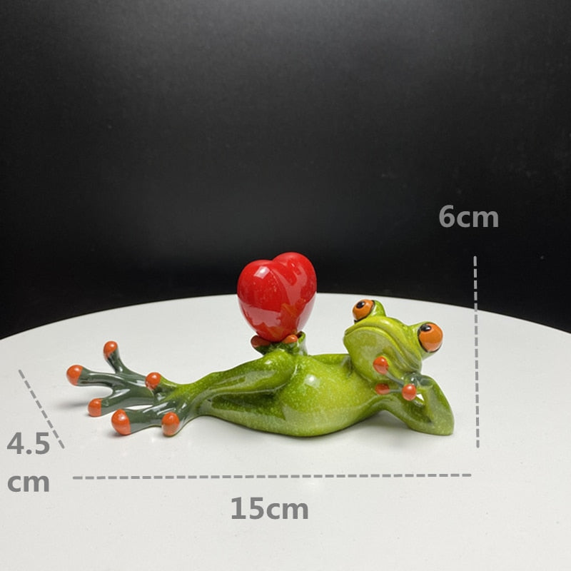 Leggy Frog Figurines Nordic Creative Animal Statues