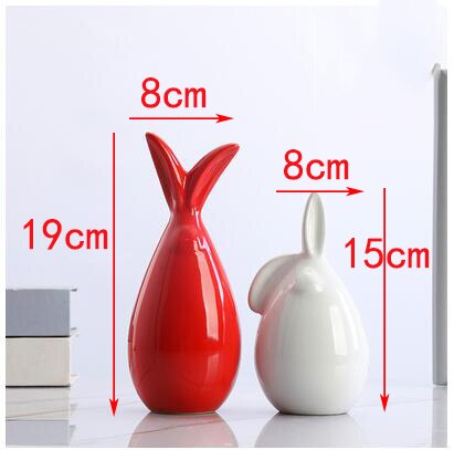 Modern Ceramic Swan Deer Elephant Figurines Crafts