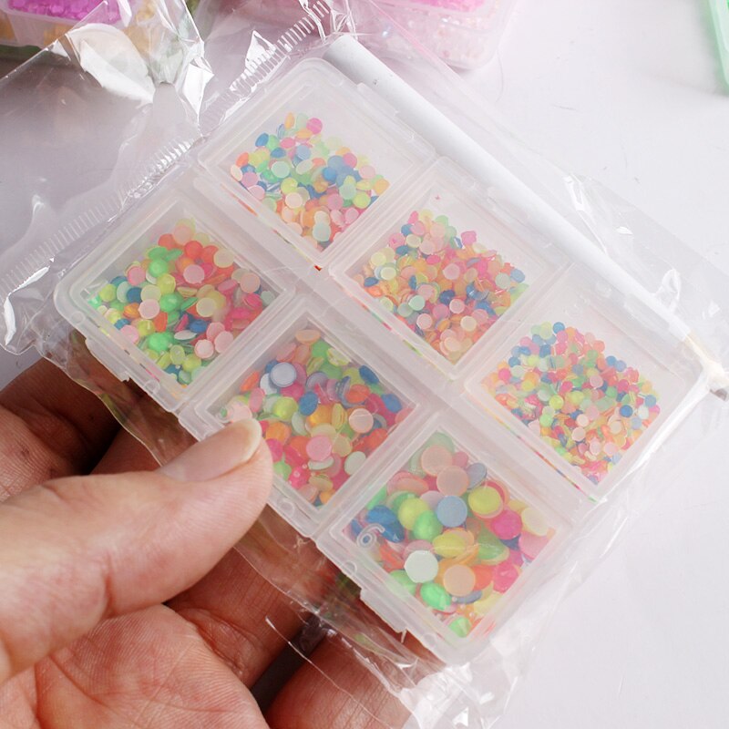 1000pcs Luminous Crystal SS6-20 Mixed Size Nail Art Rhinestone