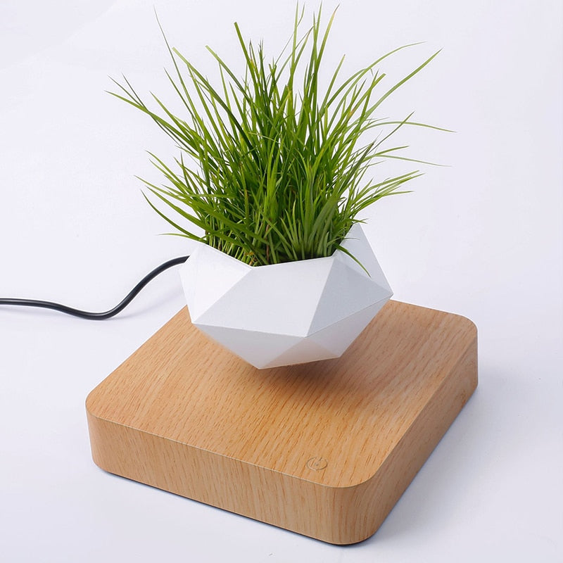 Levitating Air Bonsai Pot Rotation Planters Magnetic Levitation Suspension Flower Floating Pot