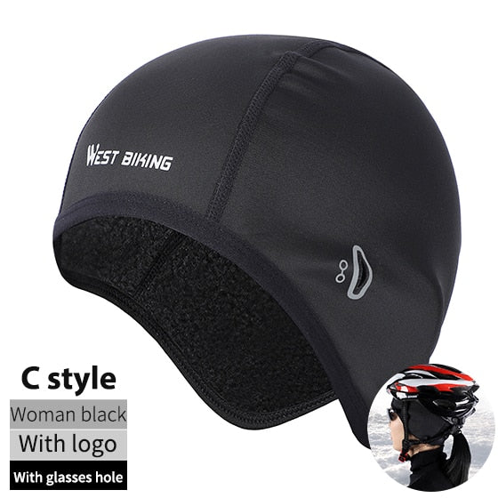 West Biking Cycling Caps Winter Warm Fleece Hats Thermal Bicycle