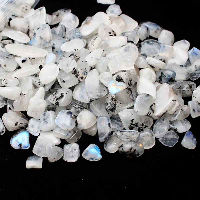 Natural Crystal Gravel Moon Stone Quartz Crystal Home Decoration Aquarium For Healing Reiki