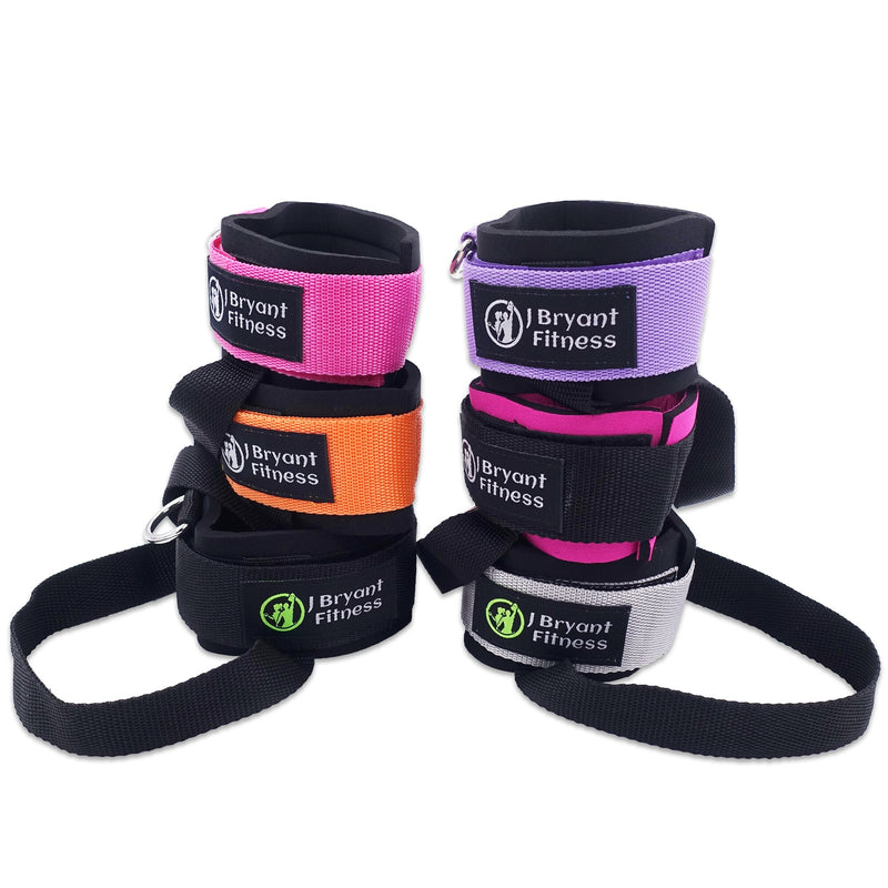 Pair Fitness Exercise Resistance Band Ankle Straps