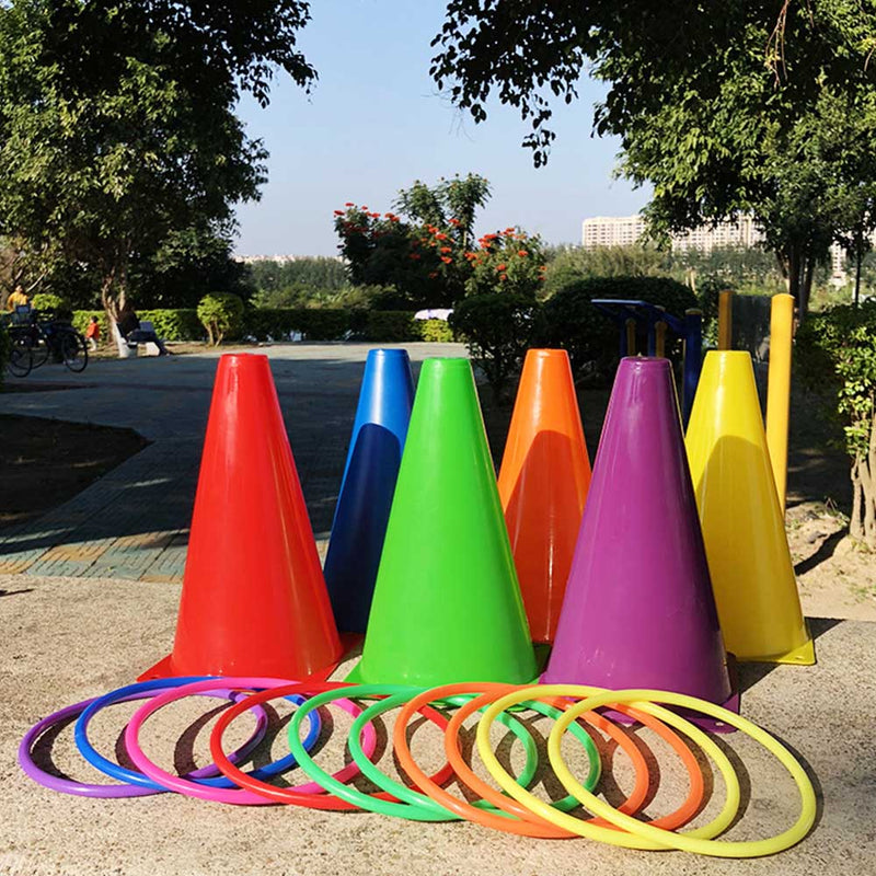 Parent Child Interactive Outdoor Playing Toss Ring Set Throwing
