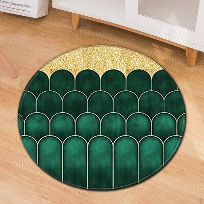 Round Shape Carpet Bohemian Style Living Room Bedroom Carpets Yoga Mat