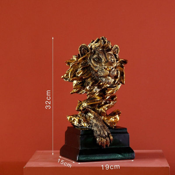 Lion Statues For Decoration Lion Statue Nordic Resin Figurine/Sculpture Model Animal Abstract Nordic Decoration Home