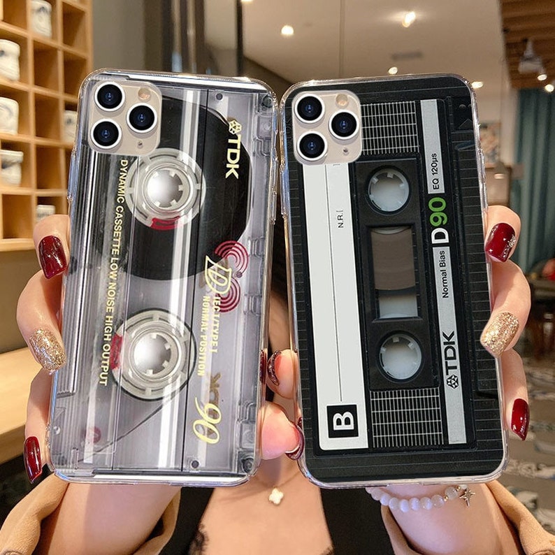 Retro Vintage Old Cassette Tape Phone Case - Silicone TPU Soft Back Cover - For iPhone 13 12 11 Pro X XR XS Max 7 8 6 6S Plu