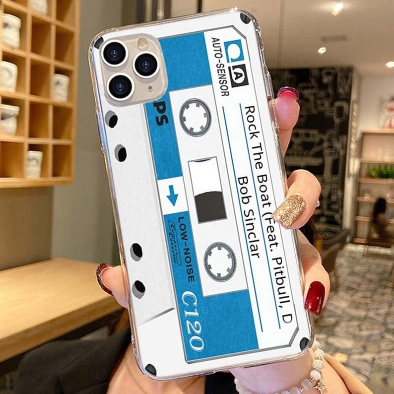 Retro Vintage Old Cassette Tape Phone Case - Silicone TPU Soft Back Cover - For iPhone 13 12 11 Pro X XR XS Max 7 8 6 6S Plu