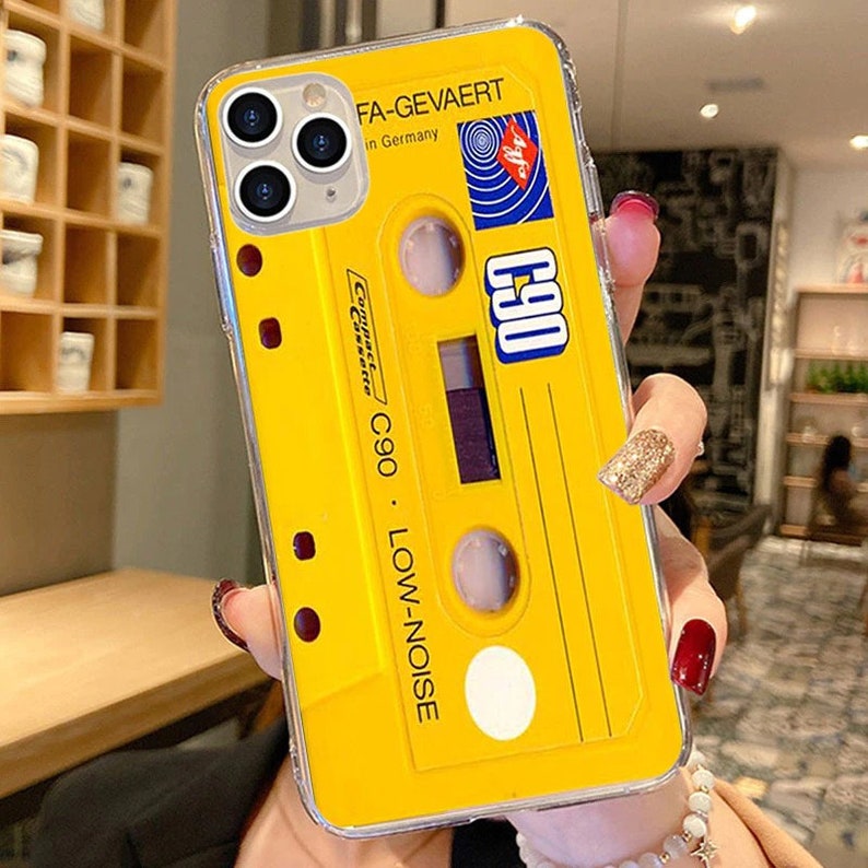 Retro Vintage Old Cassette Tape Phone Case - Silicone TPU Soft Back Cover - For iPhone 13 12 11 Pro X XR XS Max 7 8 6 6S Plu