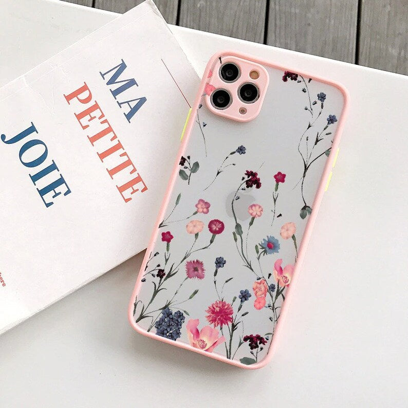 Floral Phone Case For Iphone 6s 7 8 Plus Se 2 12 13 Mini 11 Pro Max X