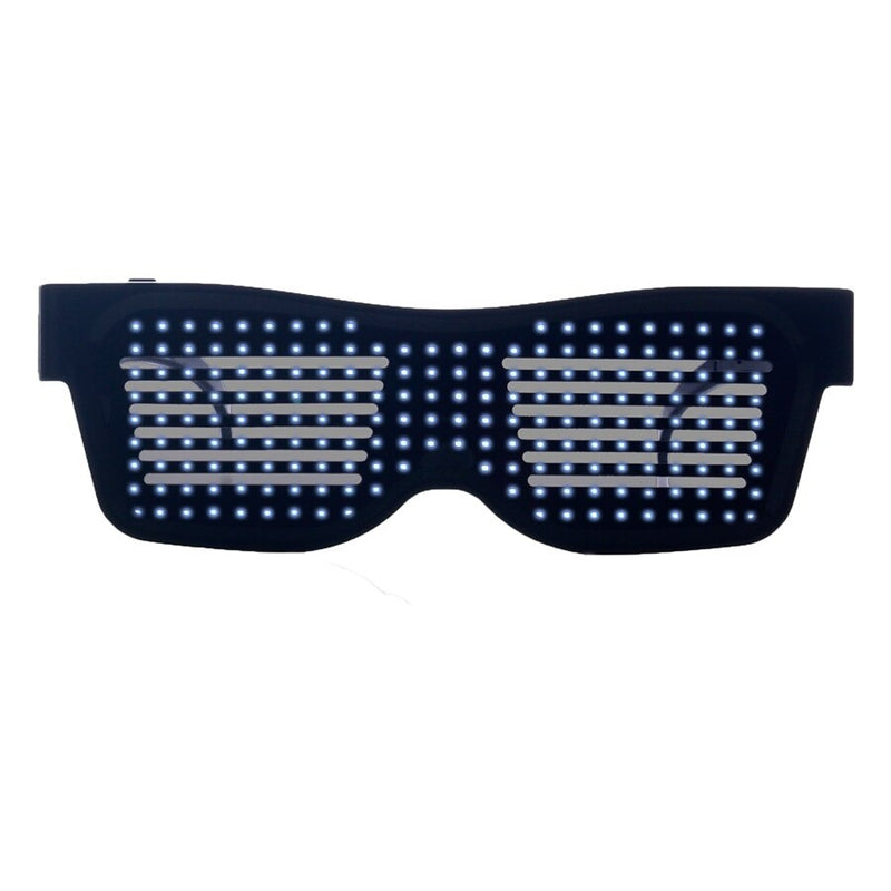 Magic Flash Led Party Glasses App Bluetooth Control Shield Luminous Glasses