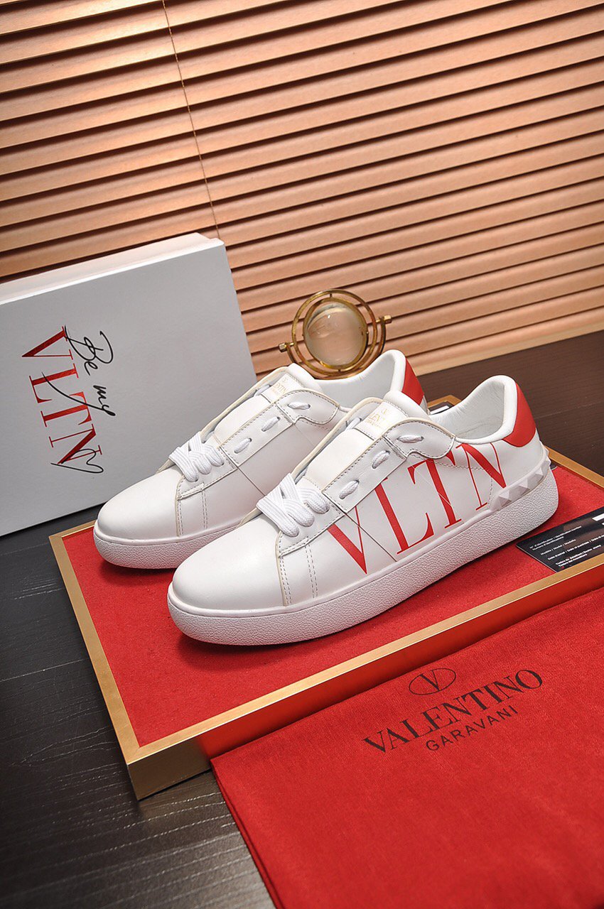 Valentino Men's Leather VLTN Sneakers Shoes