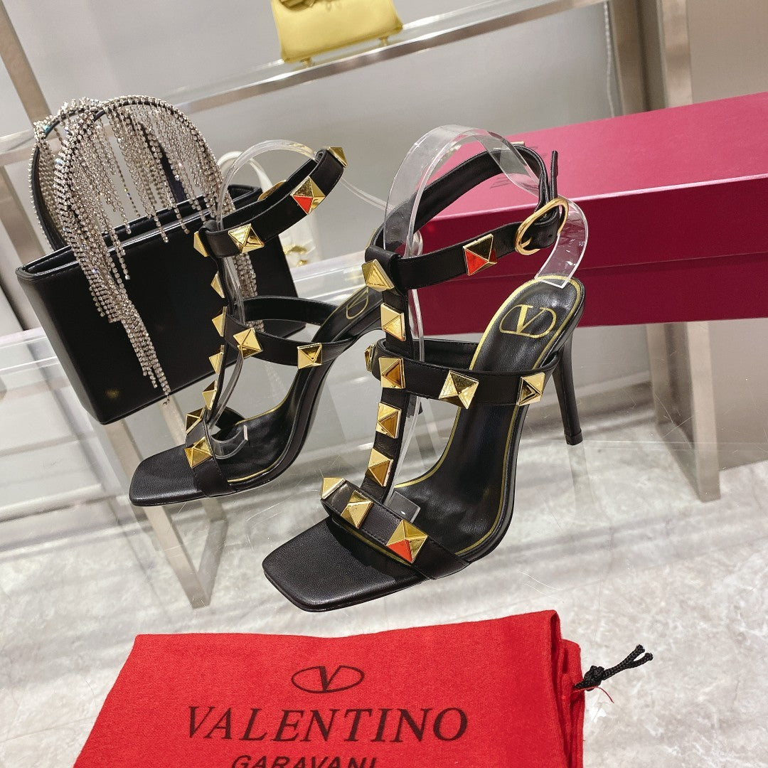 Valentino Women's 2022 NEW ARRIVALS High-heeled Slippers Sandals Shoes