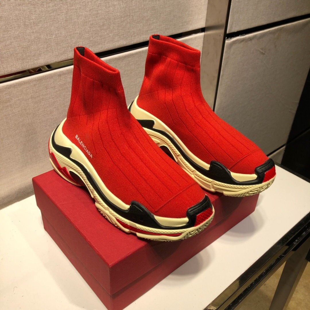 Balenciaga Men's Flyknit Fashion Sneakers Shoes