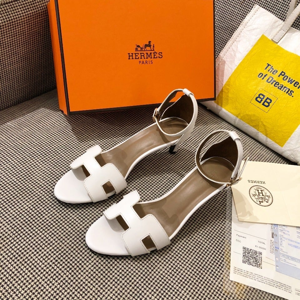 Hermes Women's 2021 NEW ARRIVALS High-heeled Sandals Shoes